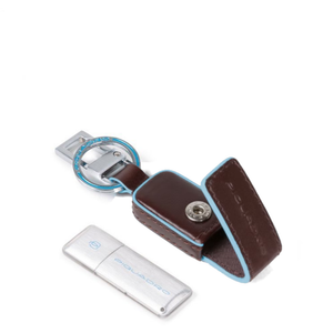 Portachiavi in pelle con chiavetta USB 64gb Bluesquare Piquadro (disponibile in quattro colori)