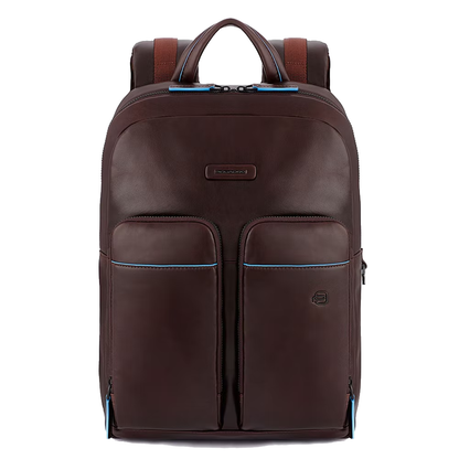 Zaino in pelle portacomputer 13" Revamp Bluesquare Piquadro mogano
