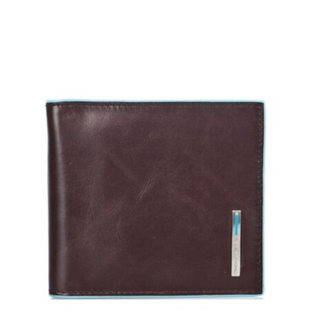 Portafogli in pelle con fermasoldi Bluesquare Piquadro mogano