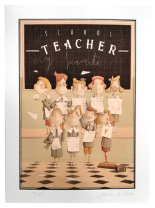 Grafica di Giulia del Mastio: "School Teacher"