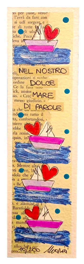 Grafica di Lola Martini "Il nostro dolce mare di parole"