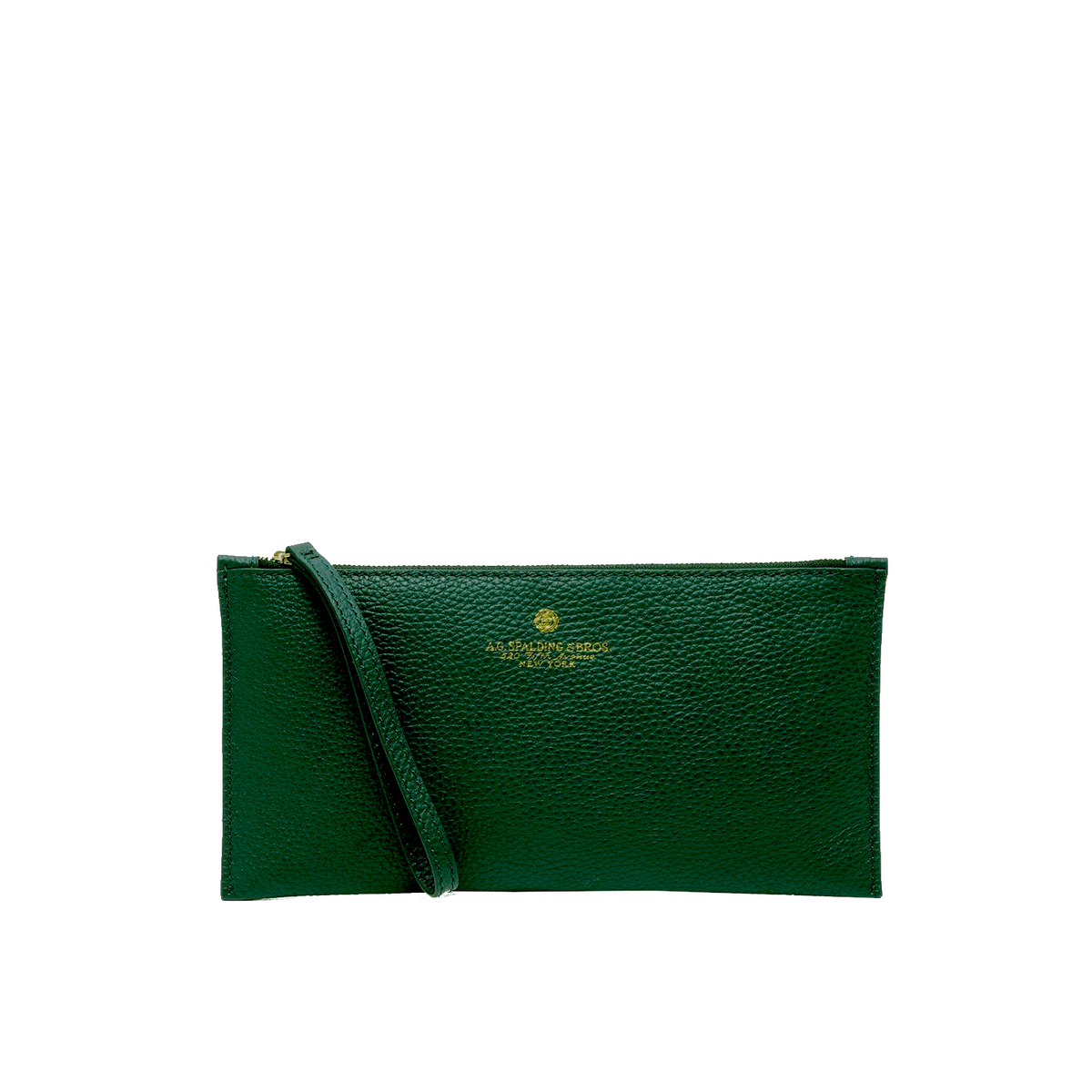 Pochette a busta in pelle Tiffany A. G. Spalding & Bros mostarda verde
