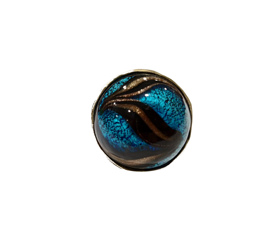 Anello in ottone con cabochon in murrina