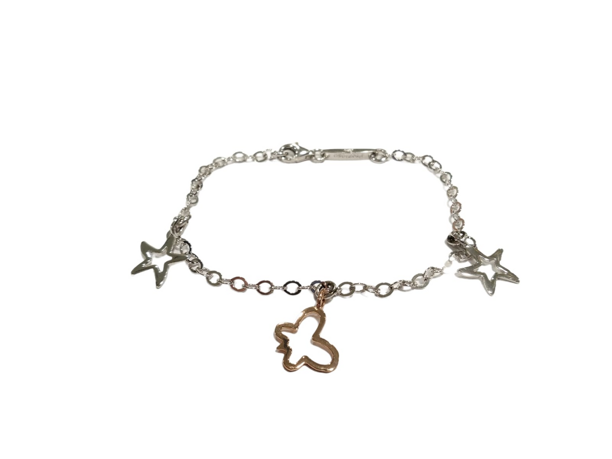 Bracciale in argento con charms "Stile Prezioso"