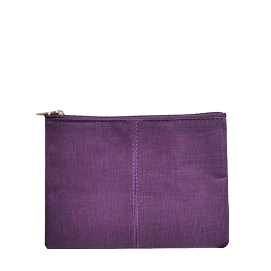Busta portaccessori in ecopelle "Lady" InTempo viola