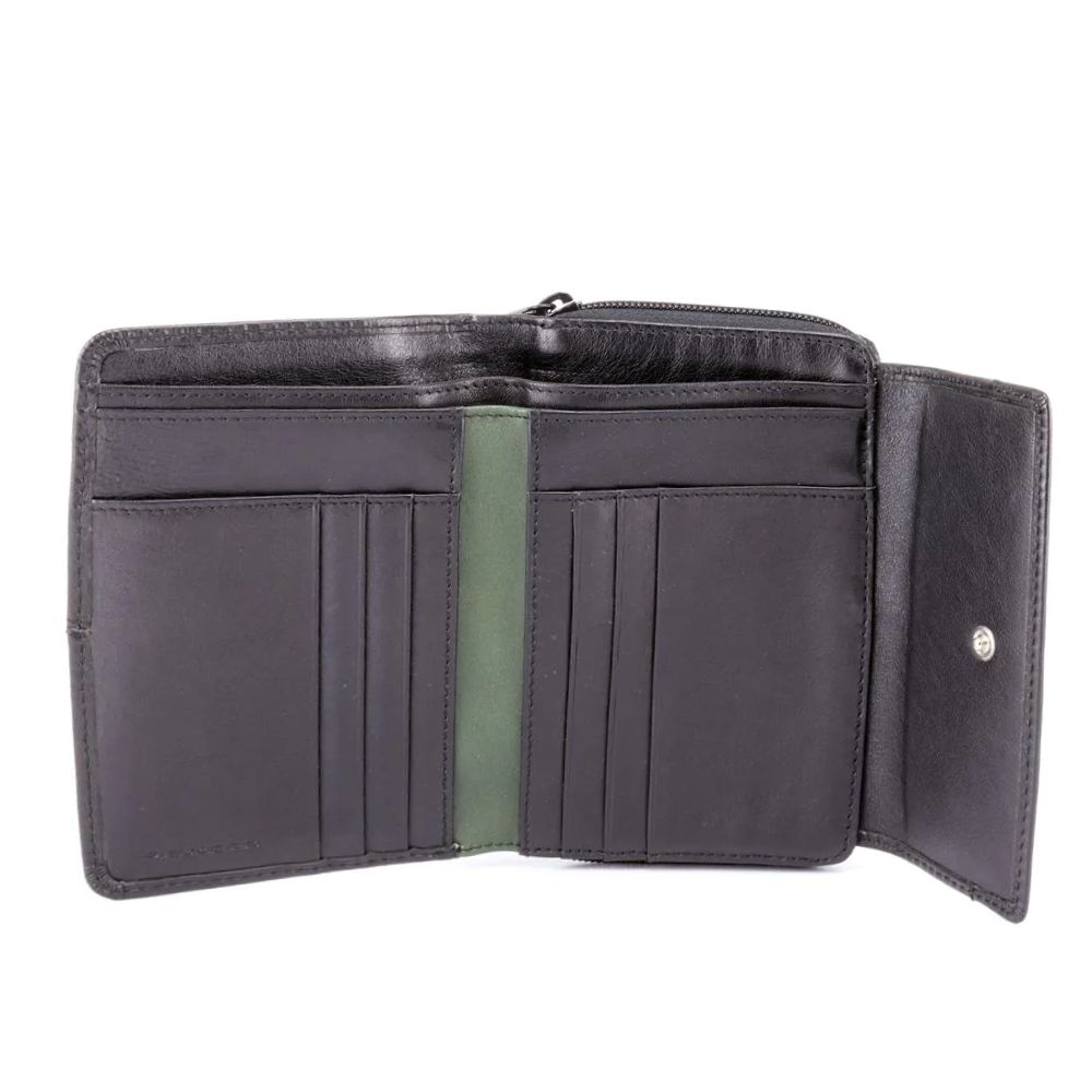 Portafogli donna con patta Link Piquadro  nero
