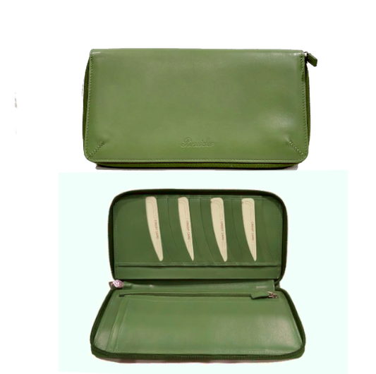 Pochette portadocumenti Juliet Pineider verde salvia