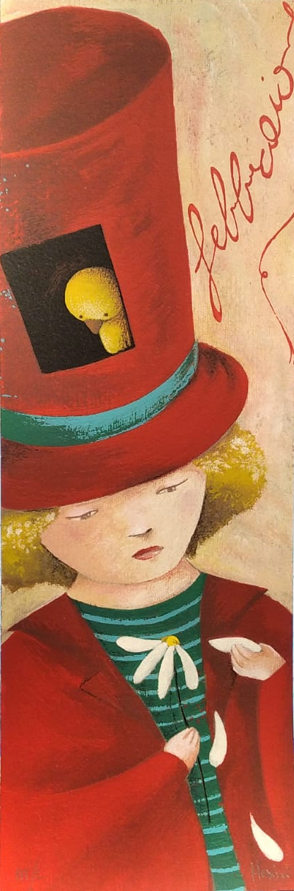 Grafica di Muriel Mesini: "Febbraio"