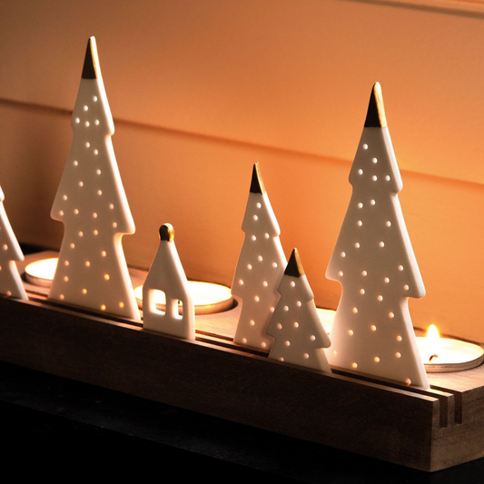Porta tealight "Alberi"