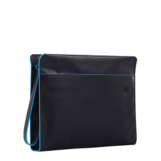 Pochette in pelle porta iPad® "Blue Square" Piquadro  nero