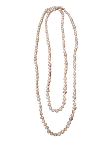 Collana "centoperle" in perle di fiume color cipria da 1 cm