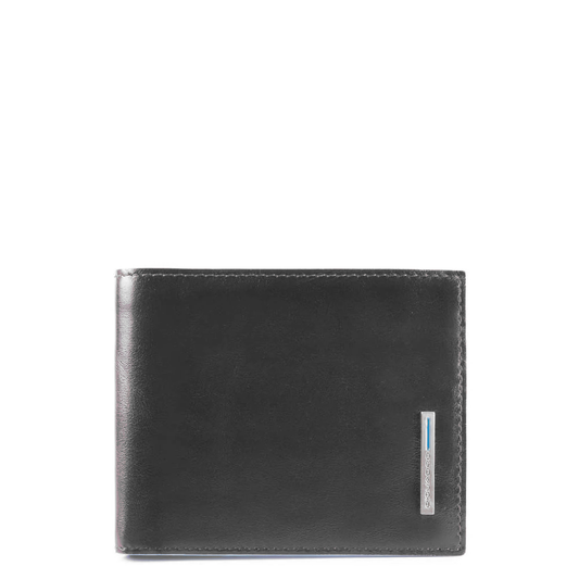 Portafoglio piccolo in pelle con portaspicci e portabadge a ribaltina Bluesquare Piquadro (disponibile in diversi colori)