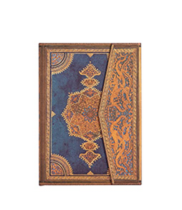 Quaderno midi a righe a copertina rigida "Indaco Safavita - L'arte della rilegatura" Paperblanks