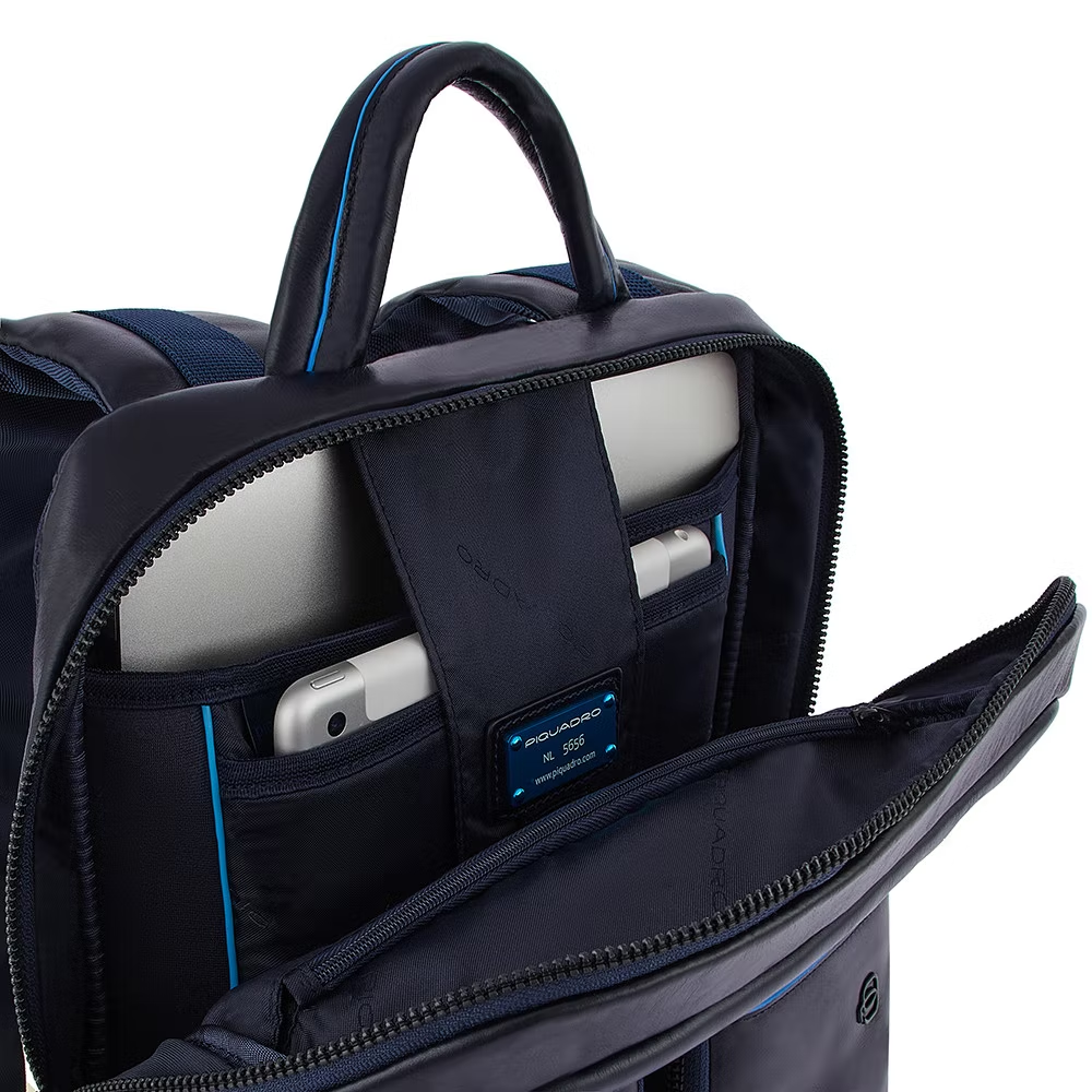 Zaino in pelle portacomputer 13" Revamp Bluesquare Piquadro  blu