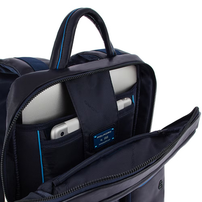 Zaino in pelle portacomputer 13" Revamp Bluesquare Piquadro  blu