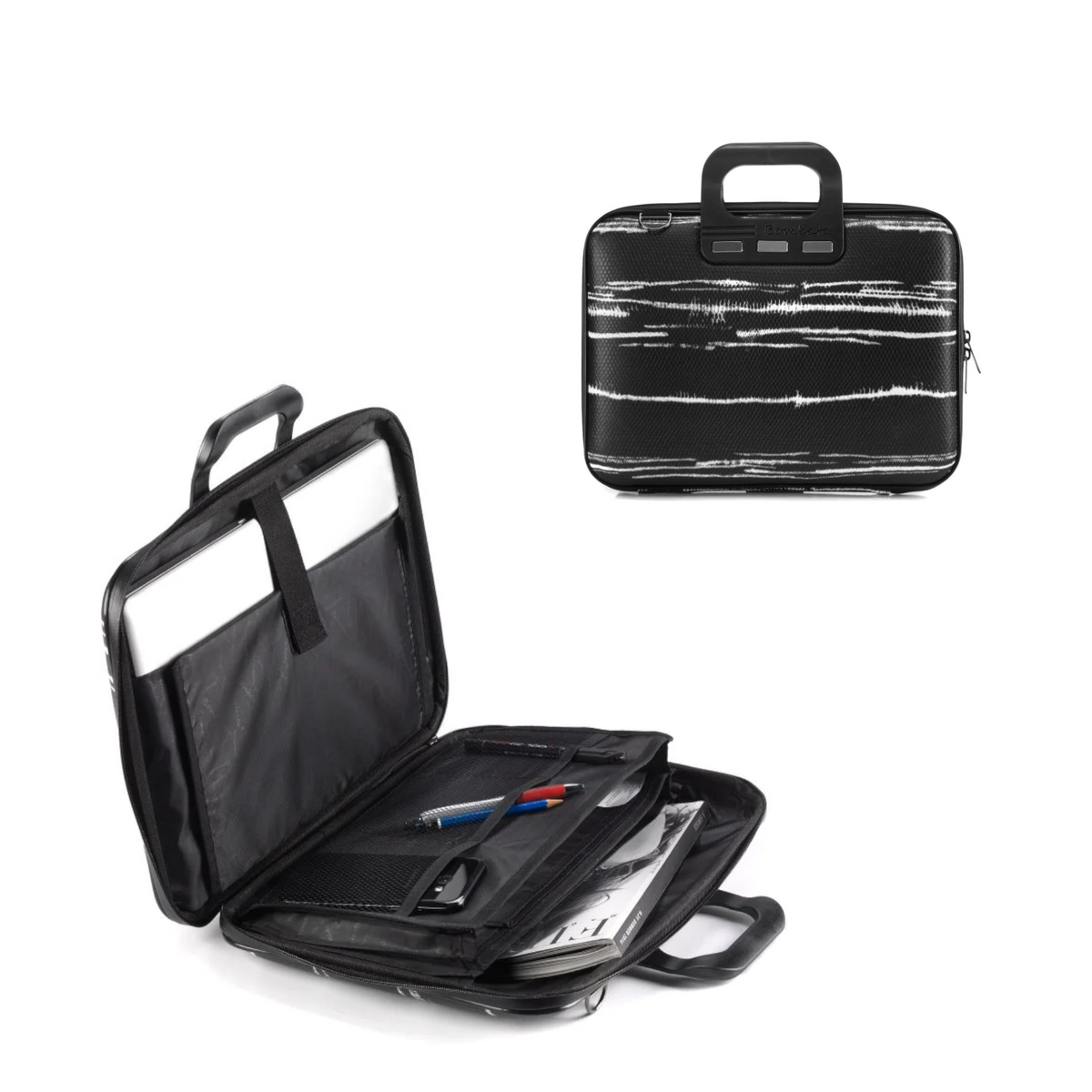 Cartella portacomputer 13" Black & White Bombata (disponibile in due varianti)