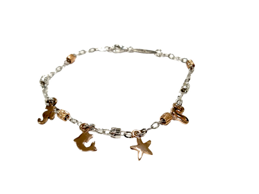 Bracciale in argento con charms "Stile Prezioso"