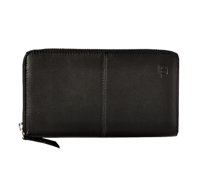 Portafoglio pochette con portasmartphone in pelle Gate InTempo nero