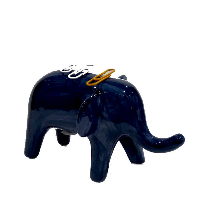 Elefante magnetico portagraffette in porcellana smaltata