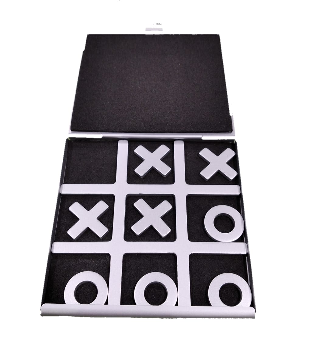 Cofanetto da gioco in alluminio "Tris da viaggio"