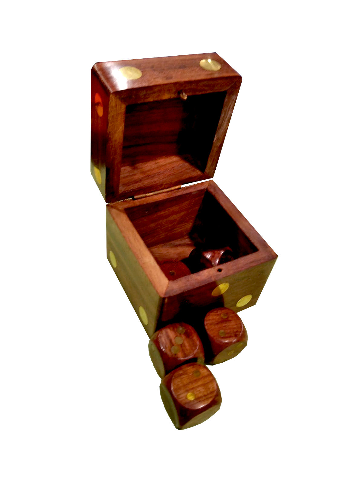 Cofanetto porta da di da gioco in legno