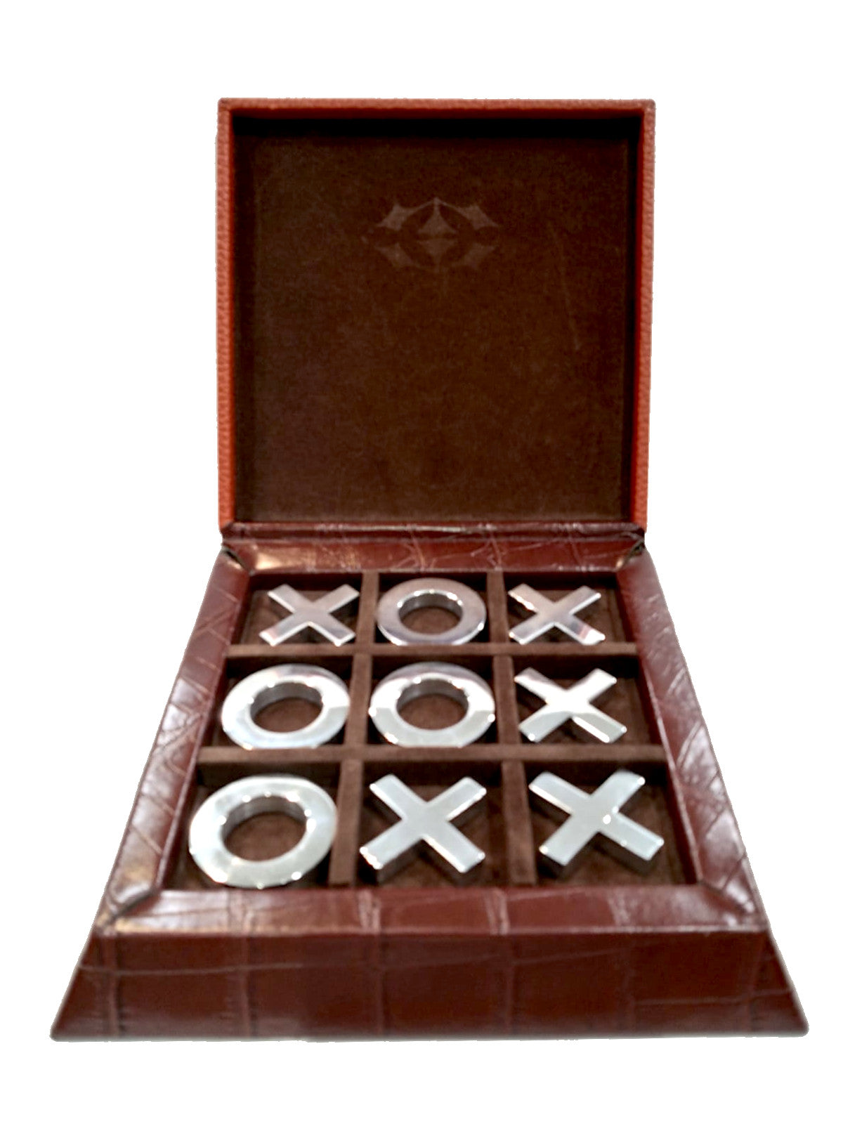 Cofanetto da gioco in pelle "Tris"