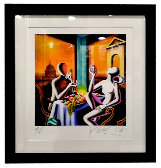Grafica incorniciata di Marc Kostabi "Eternal Extasy"
