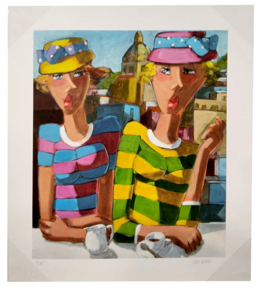 Grafica incorniciata di Lucio Diodati "Alla Marina"
