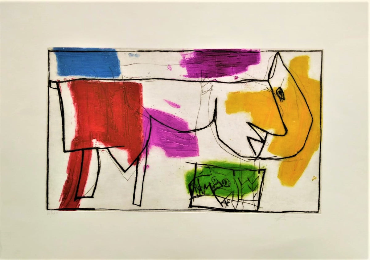 Grafica incorniciata di Gianfranco Asveri "Senza Titolo"