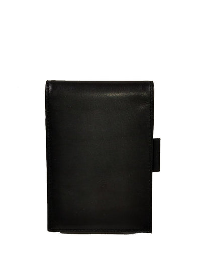Blocco appunti in pelle nera Filofax retro