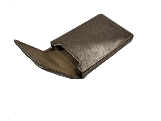 Porta biglietti da visita in pelle Nava Design platino