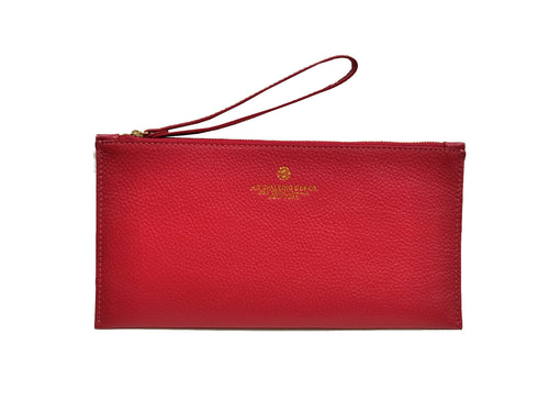 Pochette a busta in pelle Tiffany A. G. Spalding & Bros rosso