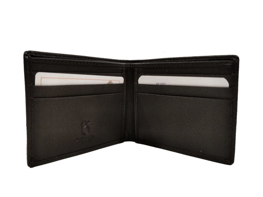 Portafogli piccolo in pelle supersottile con inserto per iniziali Bagnara
