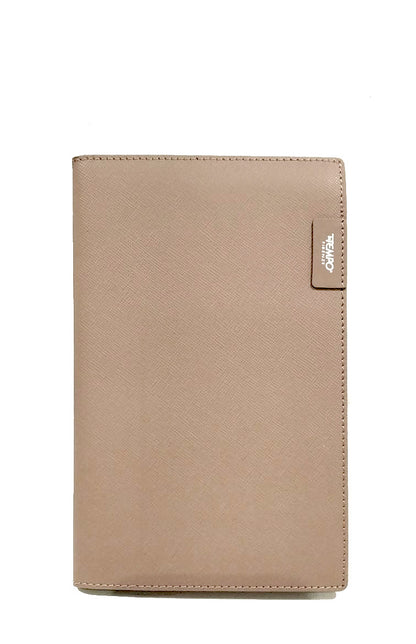 Portabiglietti a tre tasche in pelle saffiano Rapsodia InTempo  sabbia