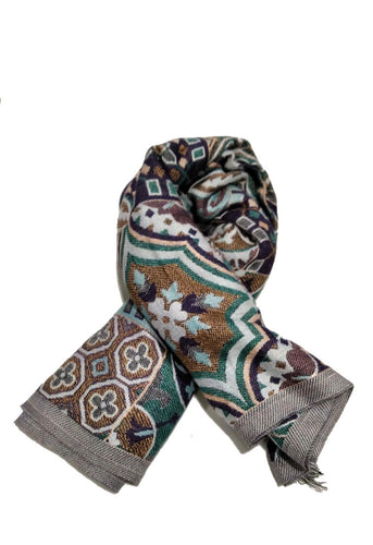 Sciarpa con motivo Maiolica Lenox Vestopazzo