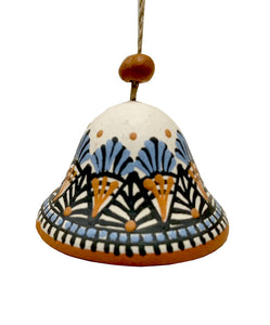 Campanella in terracotta decorata con motivo a palmette