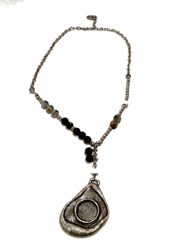 Collana in Zama con pendente e pietre dure Stella by Naturca