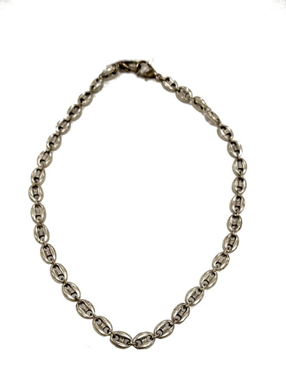 Collana a catena con doppio moschettone con maglia a conchiglie Stella by Naturca