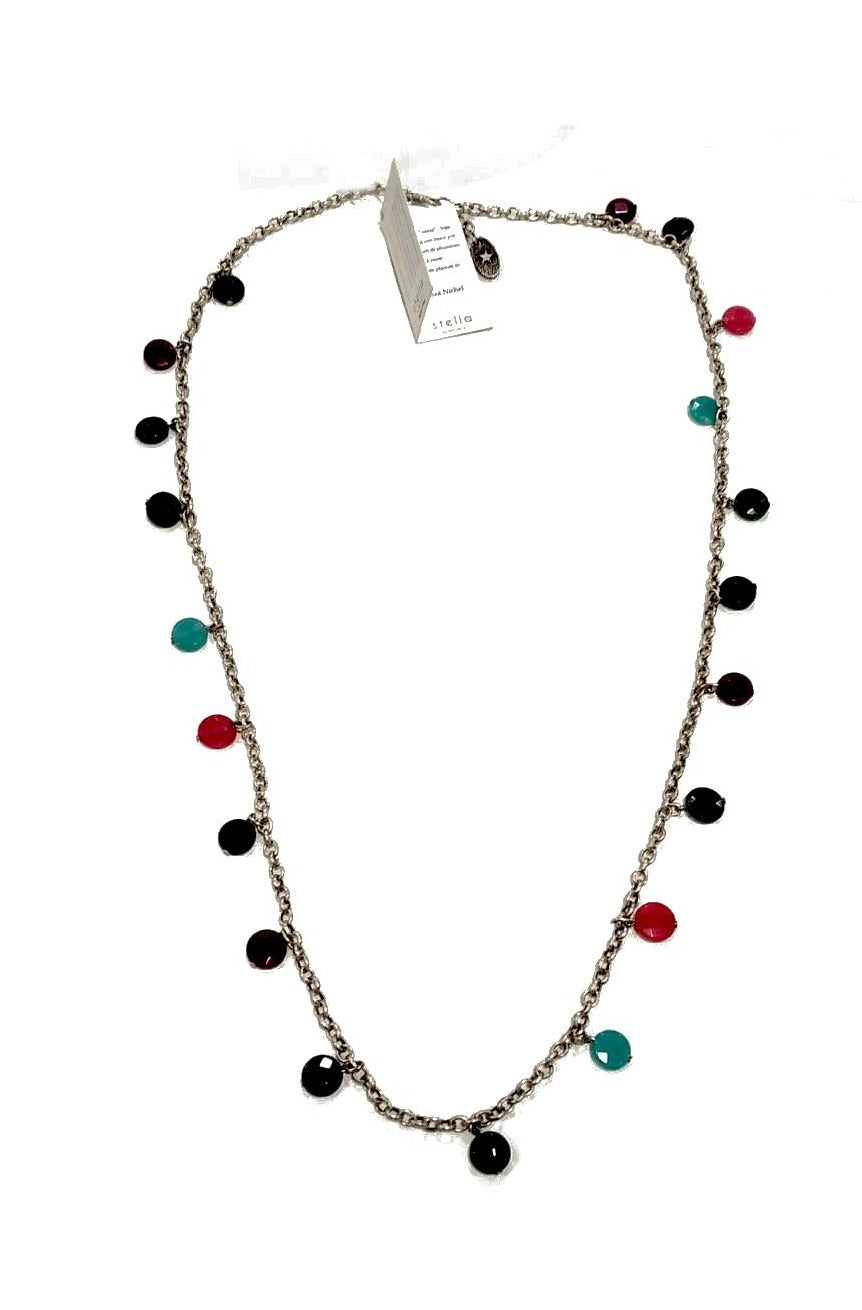 Collana lungaa in Zama e pietre dure Stella by Naturca