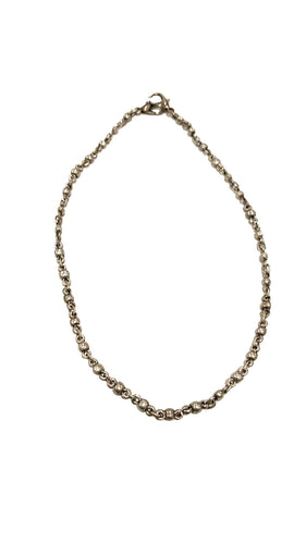 Collana a catena con doppio moschettone e maglia alternata Stella by Naturca