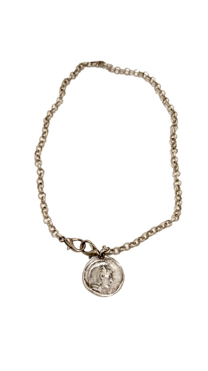 Collana a catena con doppio moschettone e ciondolo Athena Stella by Naturca