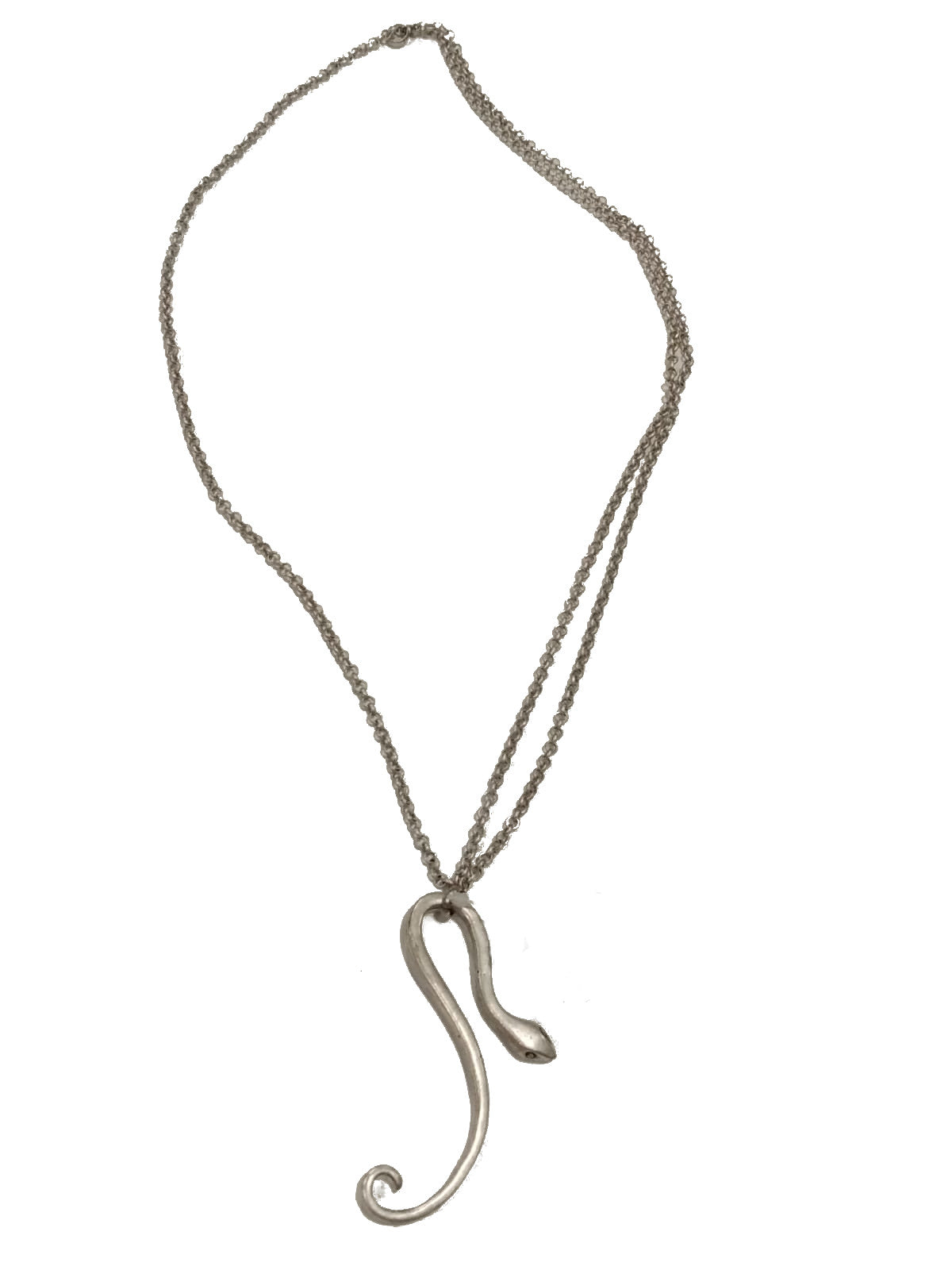 Collana a doppio indosso in Zama con pendente Serpente Stella by Naturca