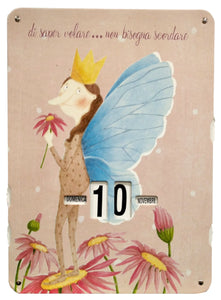 Calendario perpetuo 36x26 "Arcadia" (disponibile in diversi soggetti) Farfalla