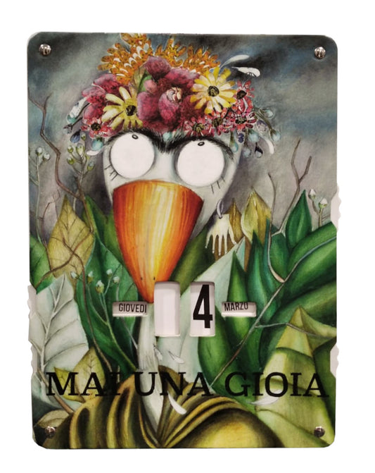 Calendario perpetuo 26x19 "Arcadia"  Frida MAI UNA GIOIA