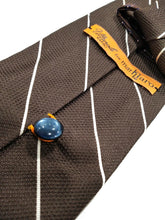 Carica l&#39;immagine nel visualizzatore di Gallery, Cravatta tre pieghe righe trasversalii con taschina Ulturale for MarKiaro
