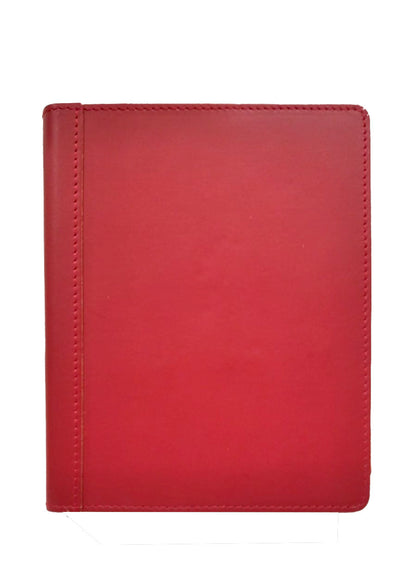 Porta block notes da tavolo in pelle NaturalMente Rudi Rabitti  ROSSO