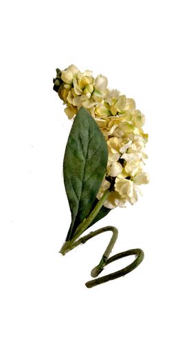 Ramo artificale di ortensia bianca Hydrangea Paniculata