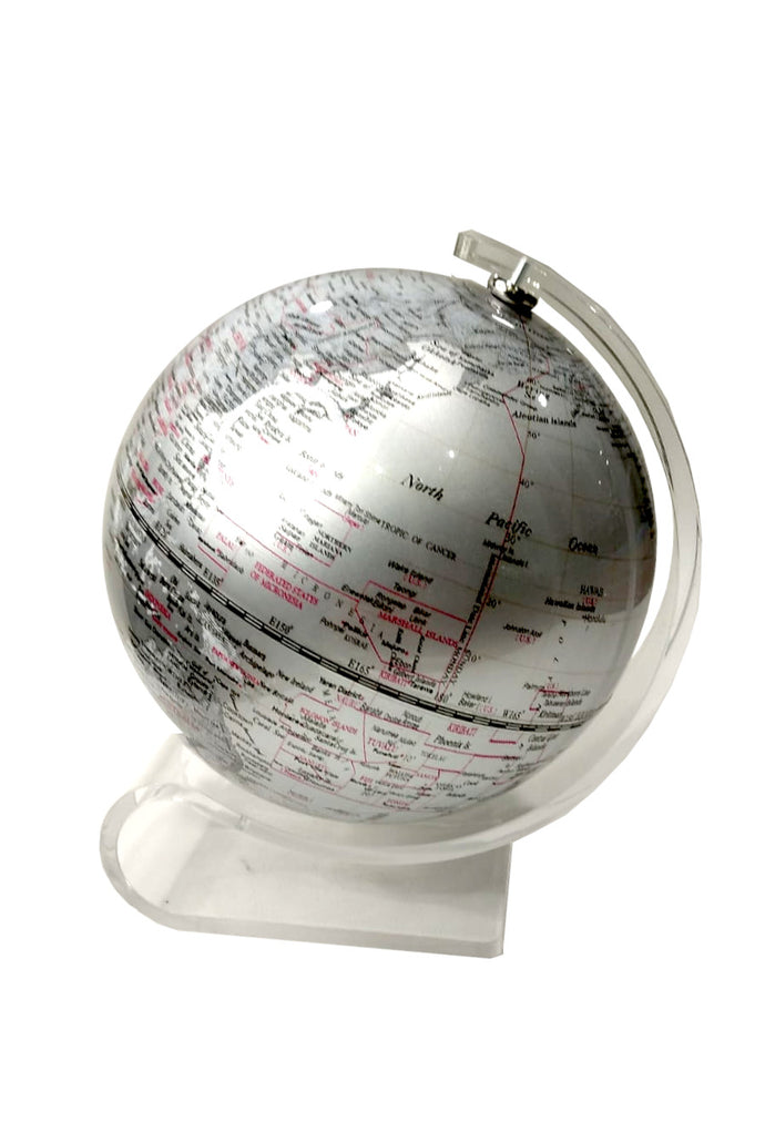Mappamondo piccolo con cartografia moderna ad alta definizione con base in  plexyglass