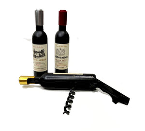 Cavatappi magnetico a doppia funzione "Bottiglia di vino"