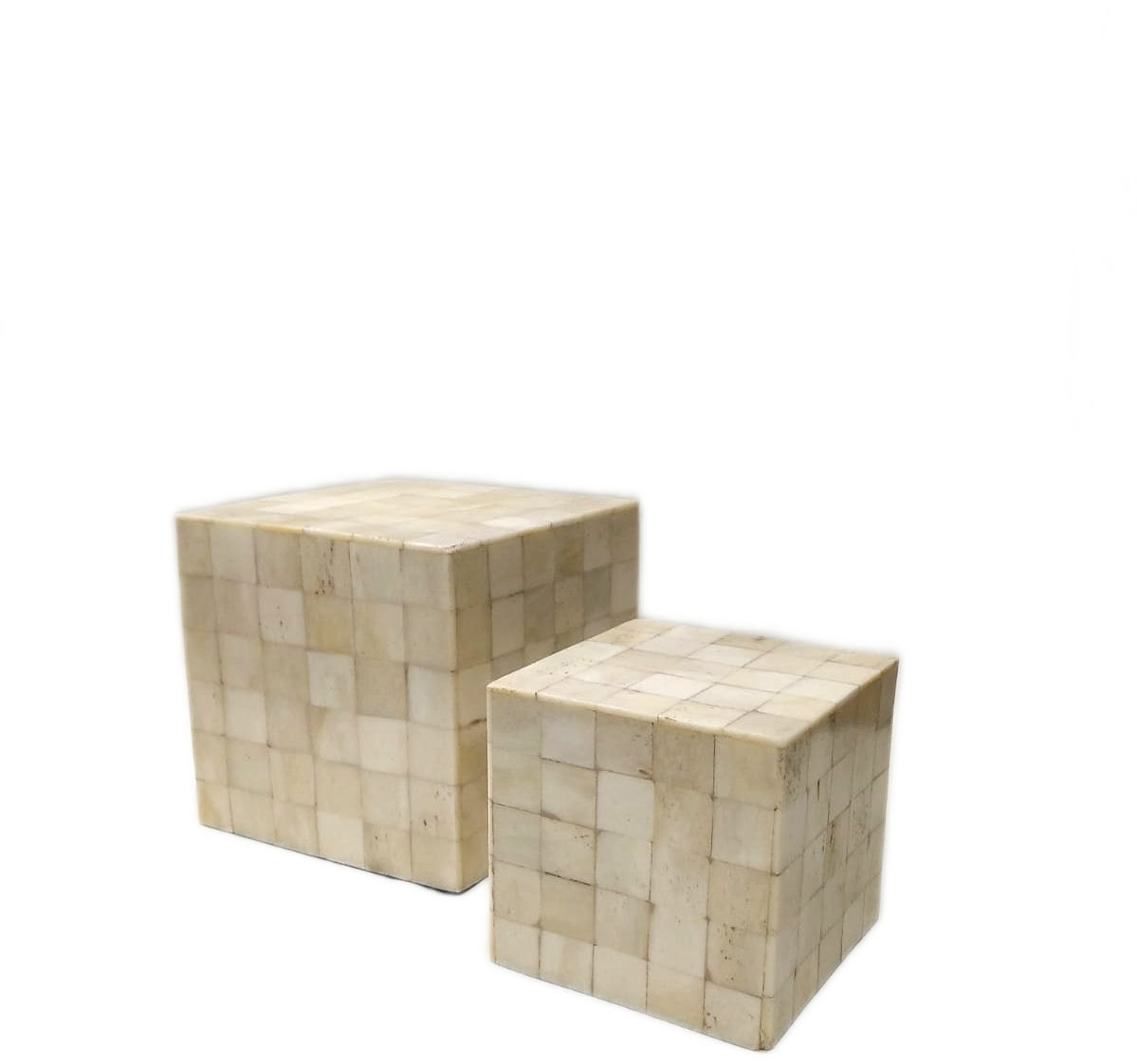 Fermacarte in osso "Cubo" (disponibile in due dimensioni)